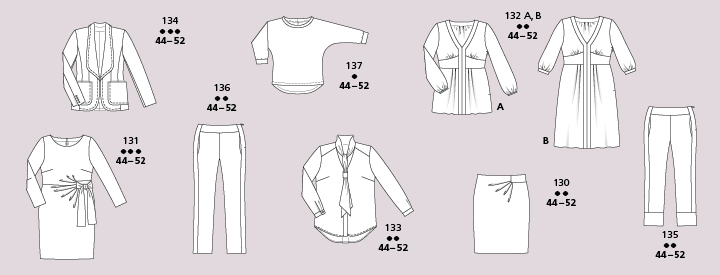 
Belle réussite en tailles plus - Burda Style Août 2016
