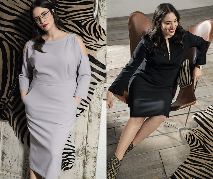 
Robe fourreau et robe trapèze - Burda Style Août 2017
