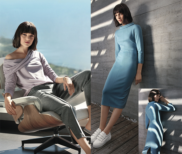 
Pull-over, pantalon carrot 7/8e et robe Sixties   - Burda Style Août 2017
