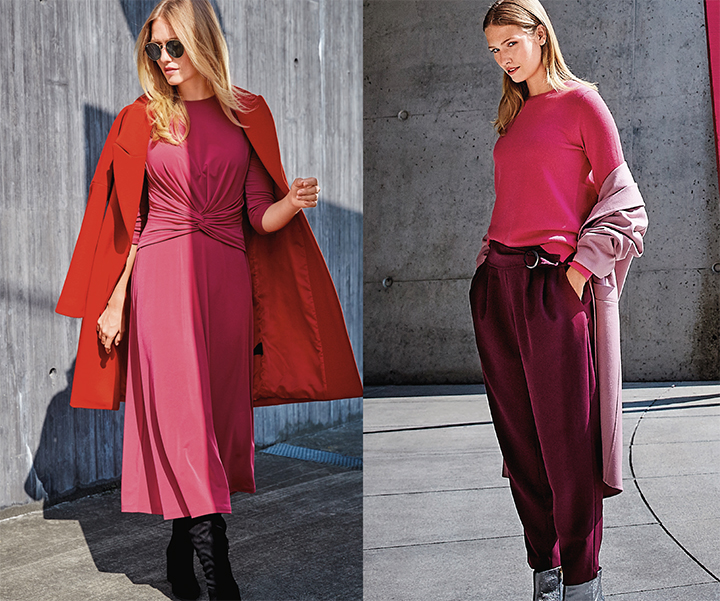 
Robe drapée et pantalon à pinces - Burda Style Janvier 2018
