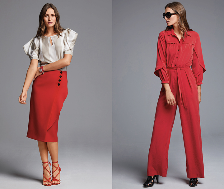 
La blouse, la jupe crayon et la combinaison - Burda Style Avril 2018
