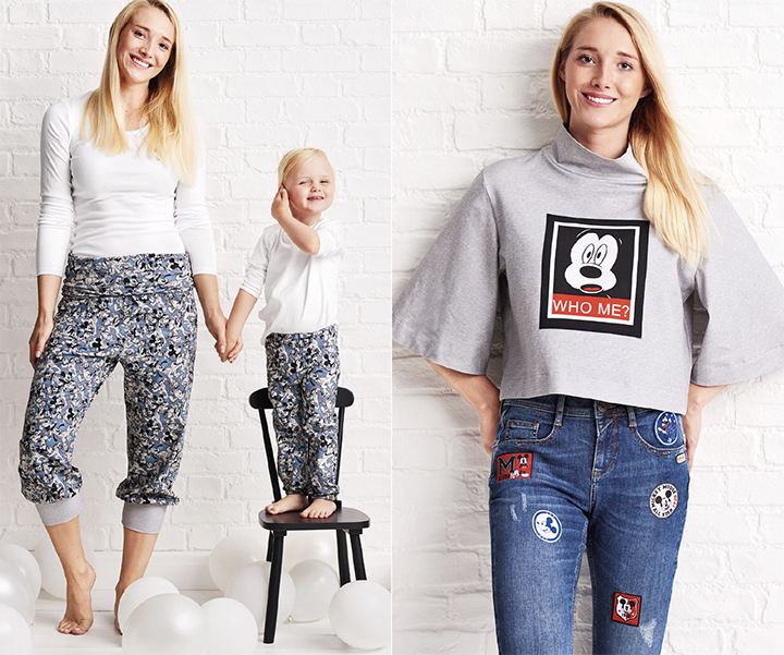 
Cool, les pantalons Mickey et le t-shirt à manches larges !  - burda style
