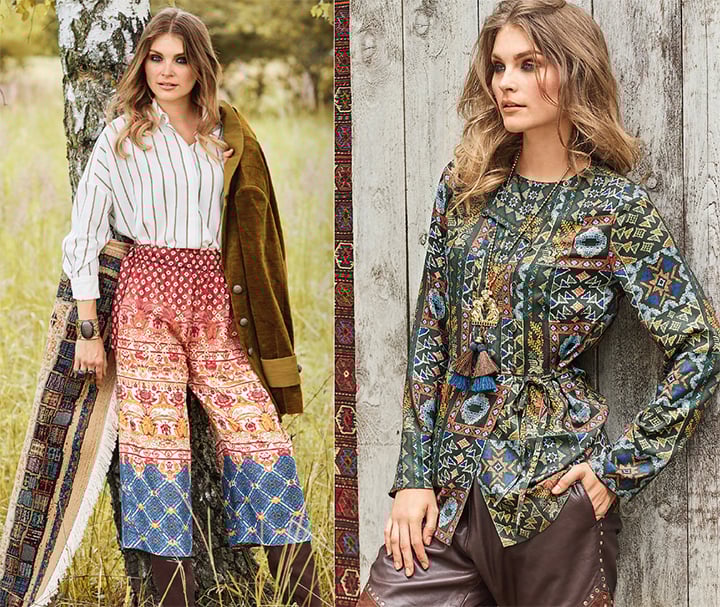 
Pantalon et blouse imprimée - burda style
