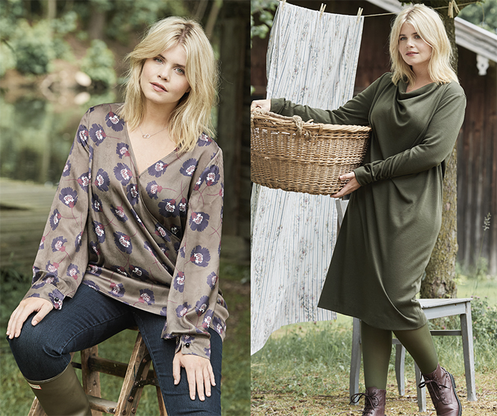 
Blouse cache-cœur et robe à col bénitier - burda style
