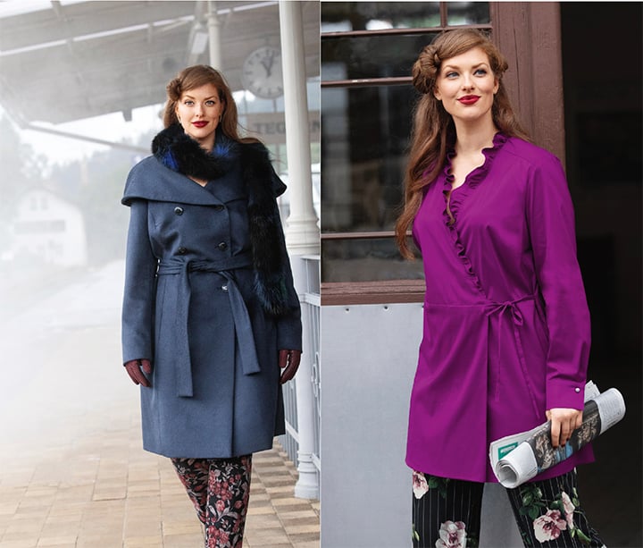 
Manteau et tunique croisée - fait main
