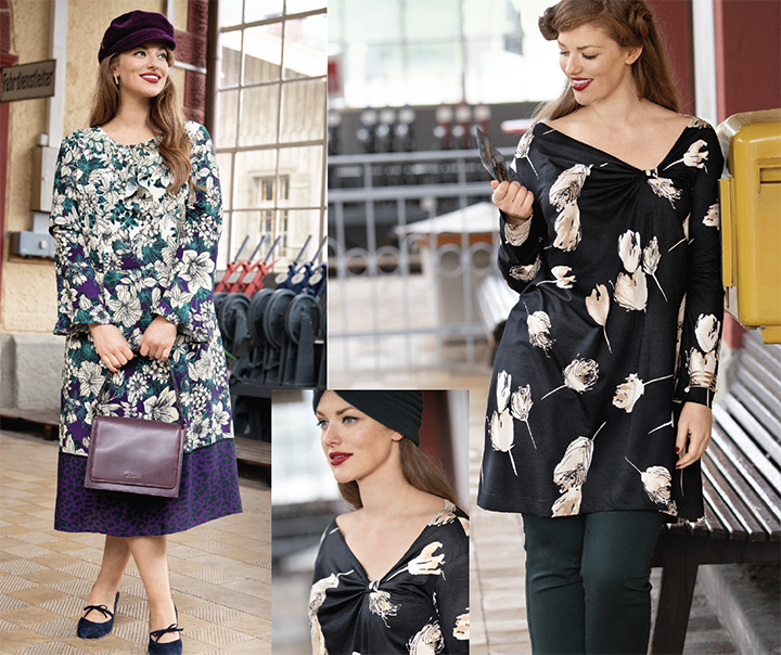 
Robe fleurie et tunique fluide  - fait main
