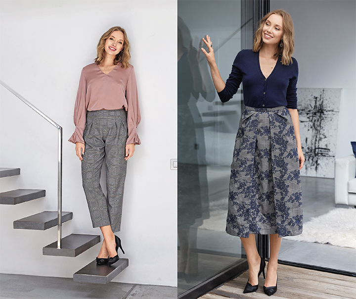 
Blouse légère et jupe brodée - burda style
