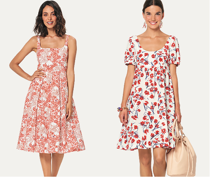 
Robes : les estivales 
 - Burda Style  Patron pochette printemps 2019 
