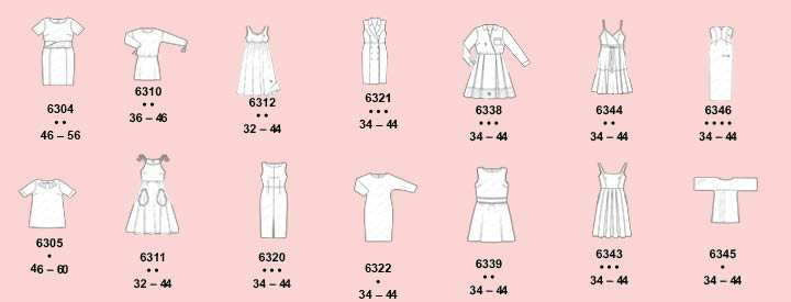 
Robes : les estivales 
 - Burda Style  Patron pochette printemps 2019 
