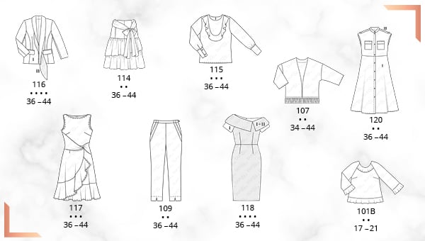
Nouveaux horizons - Burda Style collection avril 2019
