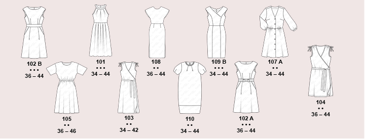
Côté robes  - Burda Style collection mai 2019
