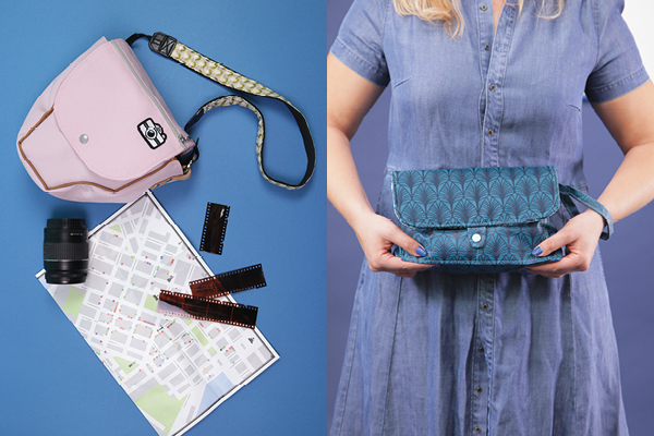 
Le sac photo d’épaule Karen et la trousse de toilette Kunigunde - burda créatif sac

