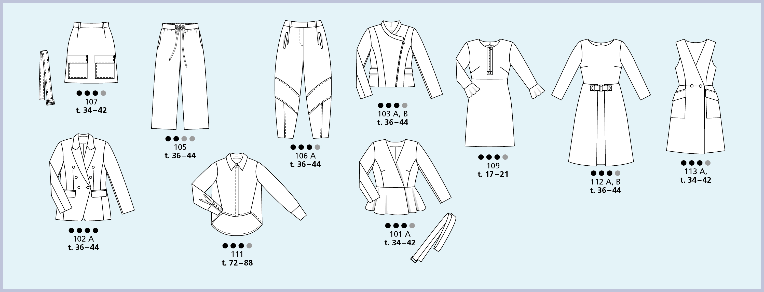 Mix & match - Burda Style collection fevrier 2020