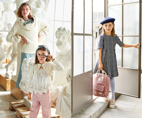 Boléro et robe à carreaux pour filles