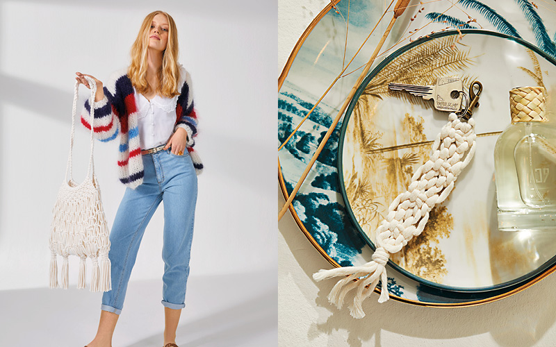 Les accessoires en macramé