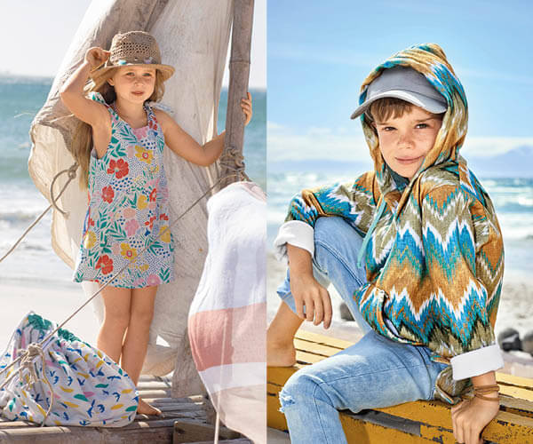 Robe à bretelles nouées et sweat à capuche avec poche kangourou