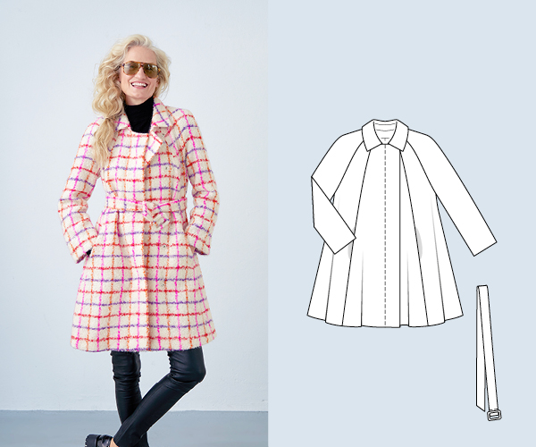 Manteau en laine mélangée