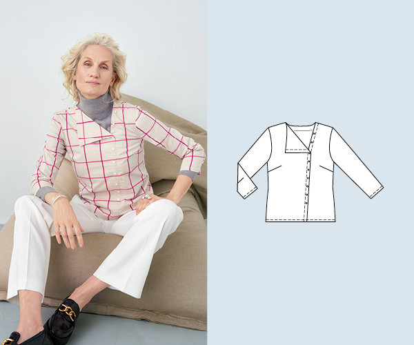 Blouse asymétrique