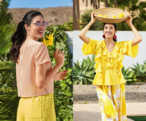 Des hauts féminins et colorés