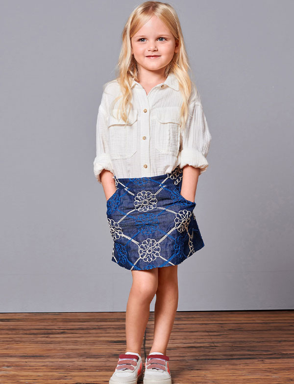 Le denim version fillette coquette