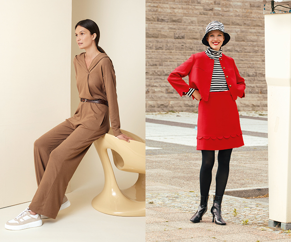 Combinaison, jupe, veste, pantalon