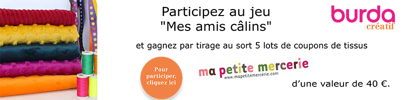 Jeu concours burda créatif "Mes amis câlins"