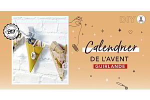 DIY : Calendrier de l'Avent guirlande