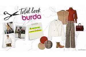 Total look Burda: Les belles couleurs de l’automne dans un look burda style !