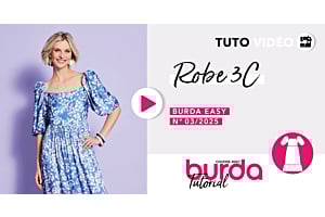 Tuto Vidéo : Robe 3C — burda easy 3/2025