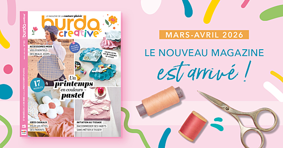 Nouvelle parution : Burda Creative n° 101 Coudre des couleurs pastel pour le printemps