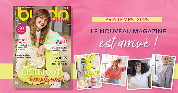 Nouvelle parution : Burda Mailles n°30 – 50 projets tricot de printemps 