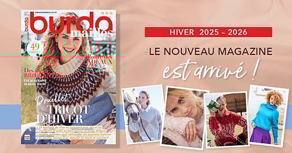 Nouvelle parution : burda mailles n°33 – Les 49 patrons de tricot et crochet les plus douillets de l’hiver