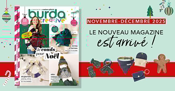Nouvelle parution : Burda Creative n° 99 Je couds pour Noël avec Burda Creative !