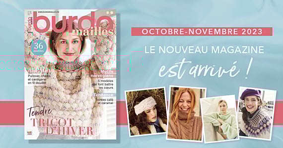 Nouvelle parution : Burda Mailles n° 24 – Tendre tricot d’hiver