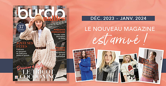 Nouvelle parution : Burda Mailles n° 25 – Le tricot cocooning