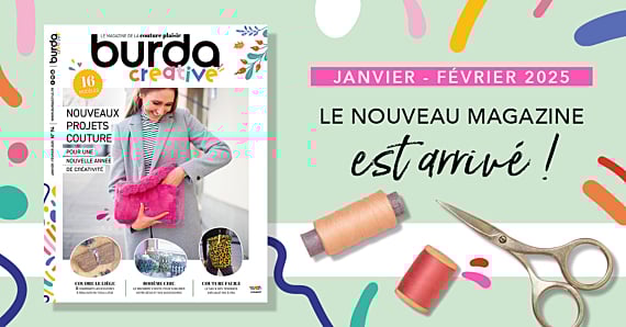 Nouvelle parution : Burda creative n°94 – Nouveaux projets couture pour une nouvelle année de créativité