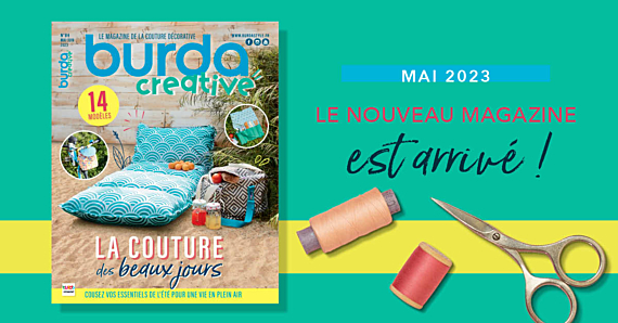 Nouvelle parution : Burda creative n° 84 – La couture des beaux jours