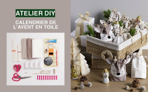 Atelier DIY : Calendrier de l'Avent en toile