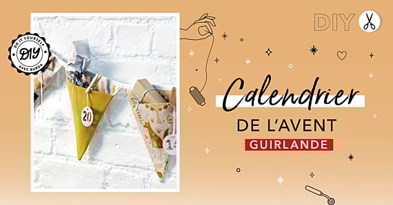 DIY : Calendrier de l'Avent guirlande