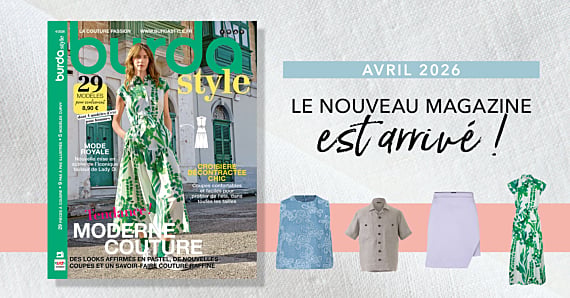 «Tendance ! Moderne couture », le nouveau Burda Style d’avril 2026