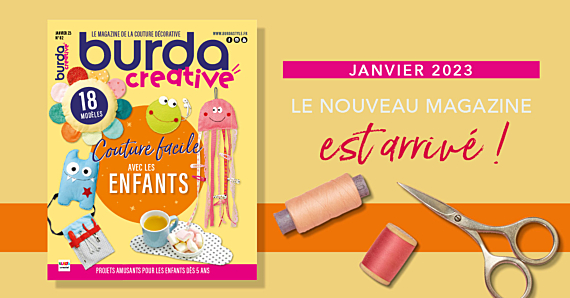 Nouvelle parution : Burda creative n° 82 – Couture facile avec les enfants