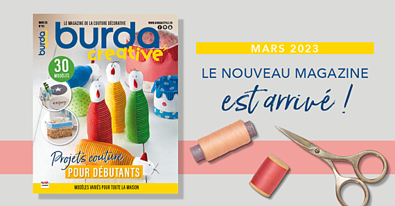 Nouvelle parution : Burda creative n° 83 – Projets couture pour débutants