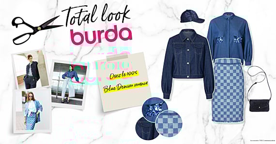 Total look Burda: L’intersaison en total look denim ! 