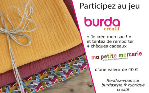 #JEUCONCOURS - BURDA CREATIF « JE CRÉE MON SAC ! spécial débutant »