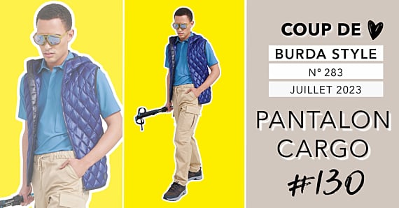 Coup de cœur : le pantalon cargo 130 de burda style juillet 2023