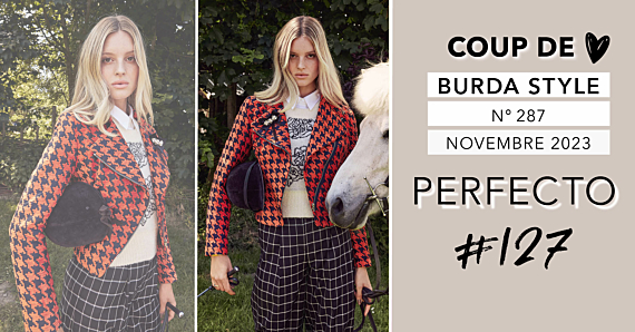 Coup de cœur : le perfecto 127 de burda style novembre 2023