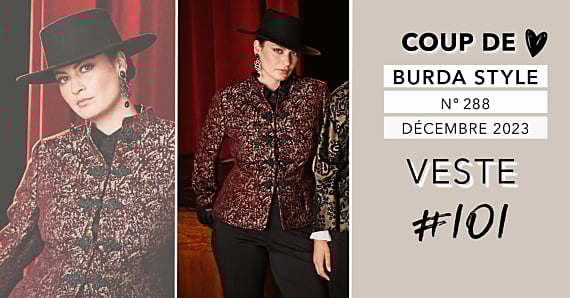 Coup de cœur : la veste 101 de burda style décembre 2023