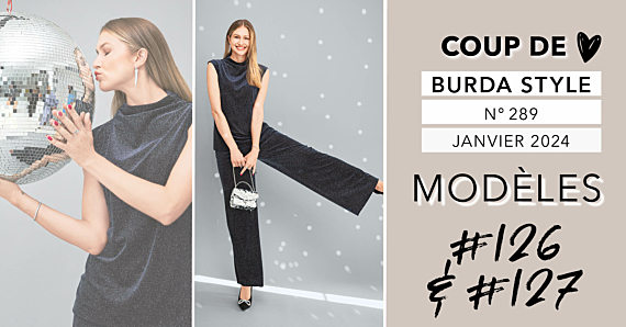 Coup de cœur : le T-shirt 126 et le pantalon 127 de burda style janvier 2024