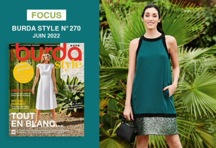 Focus burda style n° 07/2022 : le must-have du mois, la minirobe des Sixties