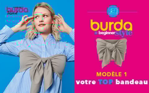 Tutoriel vidéo Burda Style HS Beginner 2022 - Le top bandeau noué #1